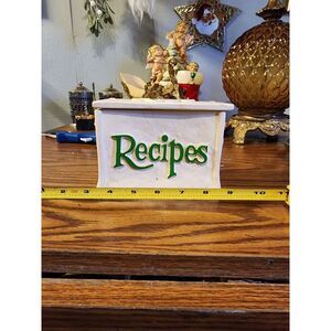 Vintage FTD 80's Flower Power Recipe File Box‎ Made In USA Plastic